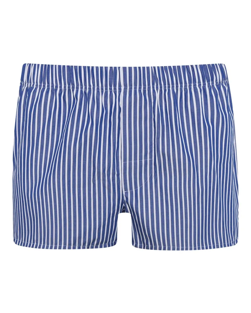 Novila Boxershorts aus Baumwolle mit Streifenmuster in Marine