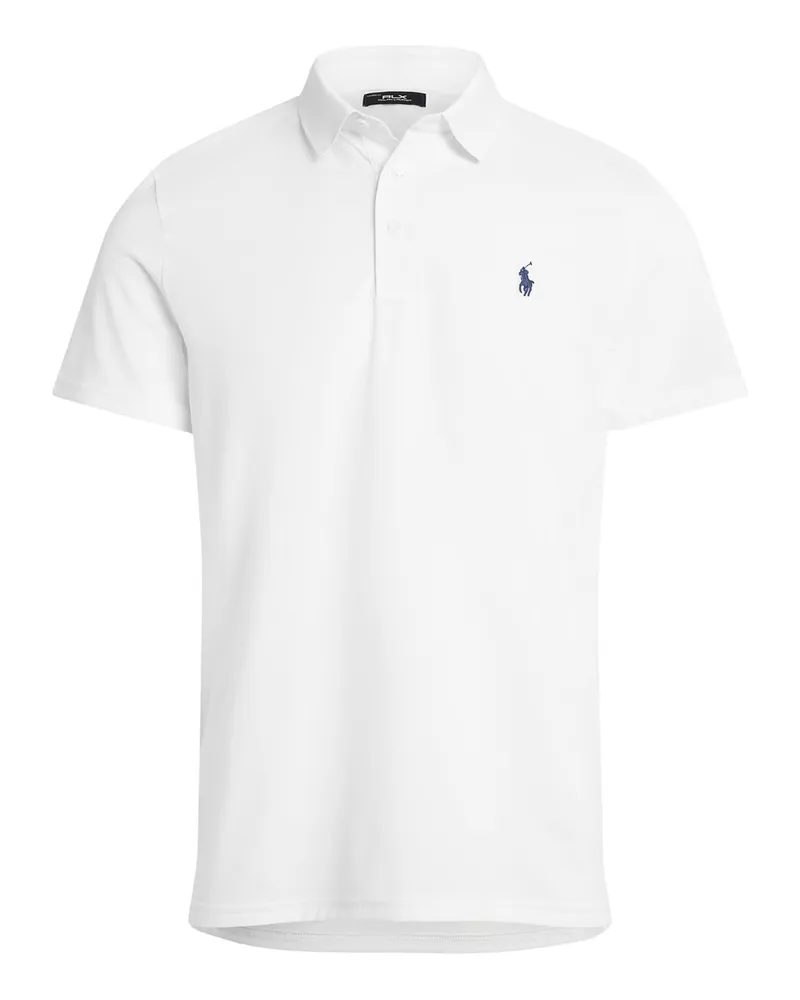 Ralph Lauren Ultraleichtes RLX-Poloshirt in Mesh-Qualität mit Pony-Stickerei in Weiß