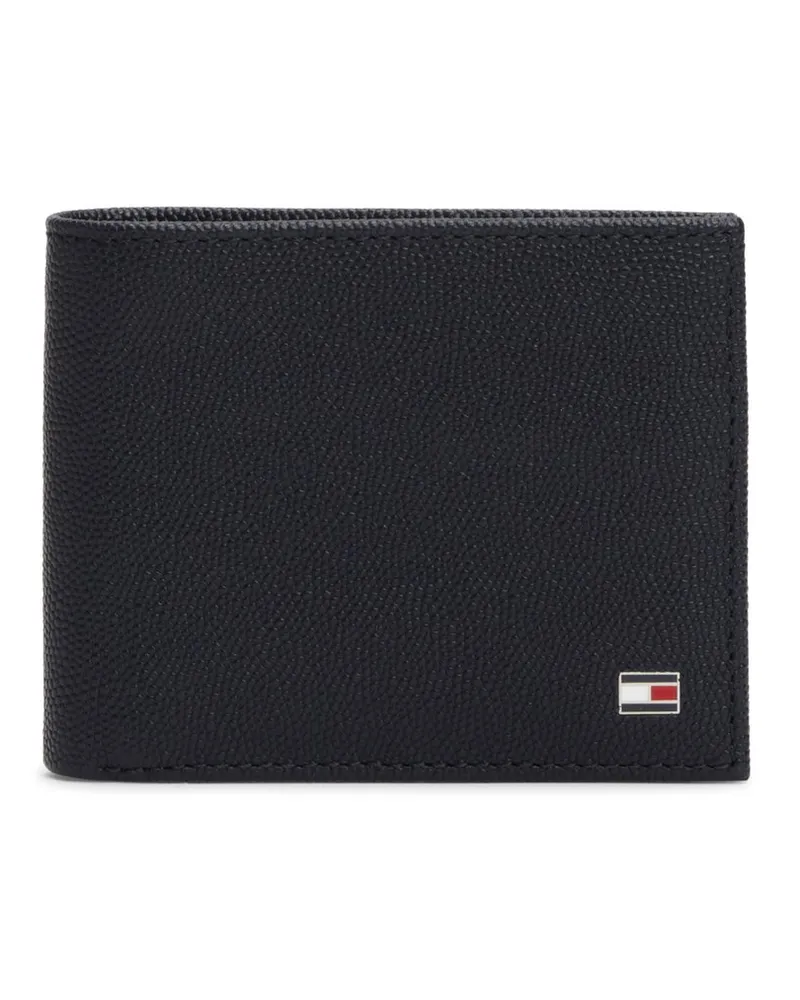 Tommy Hilfiger Bifold-Brieftasche aus Leder mit Emaille-Flag in Marine