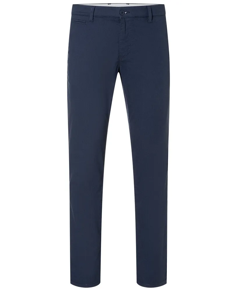 MAC Jeans Softe Chino Lennox mit dezenter Twill-Struktur, Regular in Marine