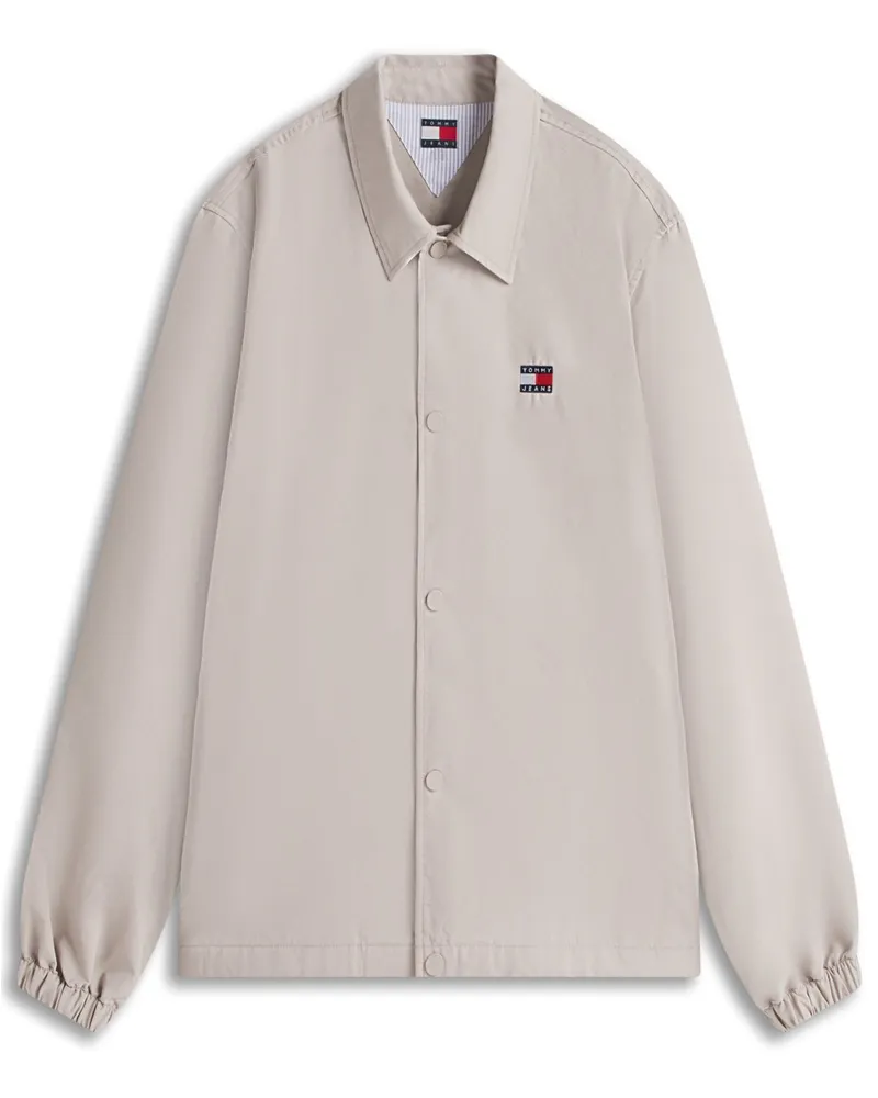 Tommy Hilfiger Overshirts aus einem Baumwollgemisch mit Logo-Stickerei in Marine