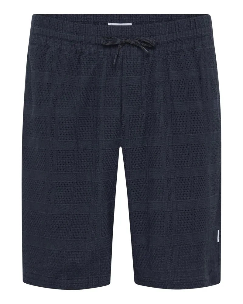 LES DEUX Bermudashorts mit elastischem Bund und Kordelzug in Marine