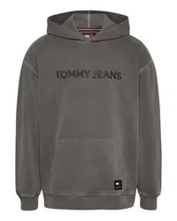 Tommy Hilfiger Hoodie mit gesticktem Label-Schriftzug Grau