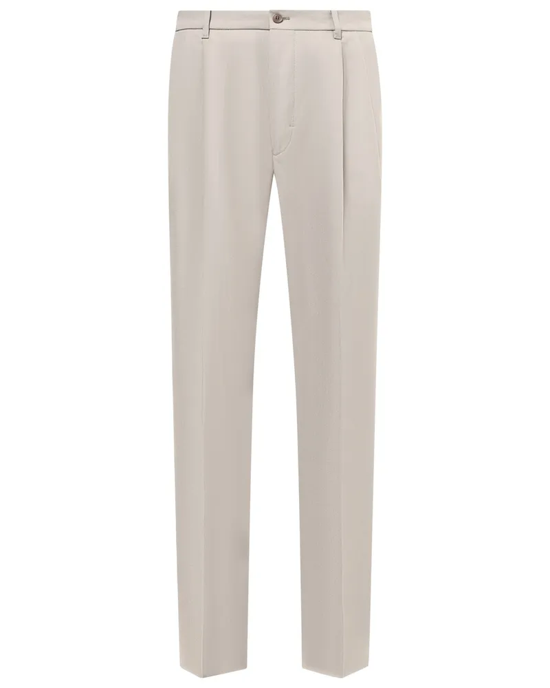 Drykorn Bundfaltenhose Leek in Garbardine-Qualität, Relaxed Fit in Ohne