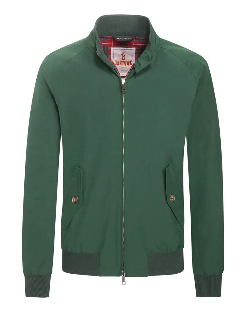 Baracuta Blouson G9 aus einem Baumwollgemisch mit Raglanärmeln in Grün