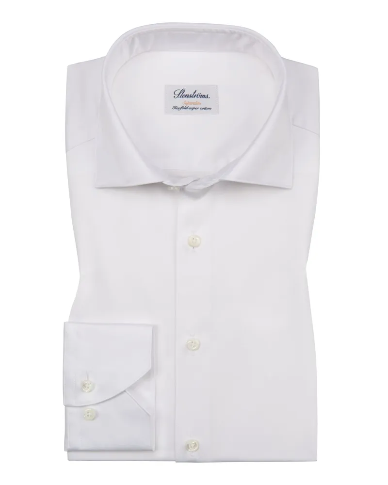 Stenströms Hemd, Superslim Fit in Weiß