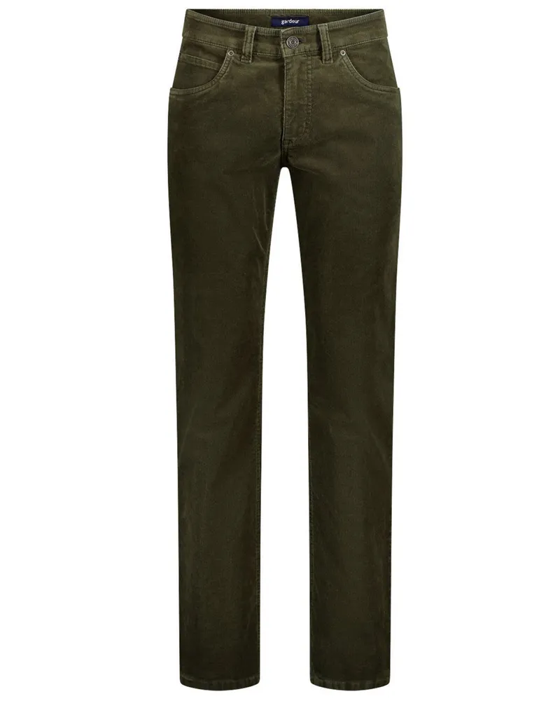 Atelier GARDEUR 5-Pocket Cordhose Bill mit Stretchanteil, Modern Fit in Oliv