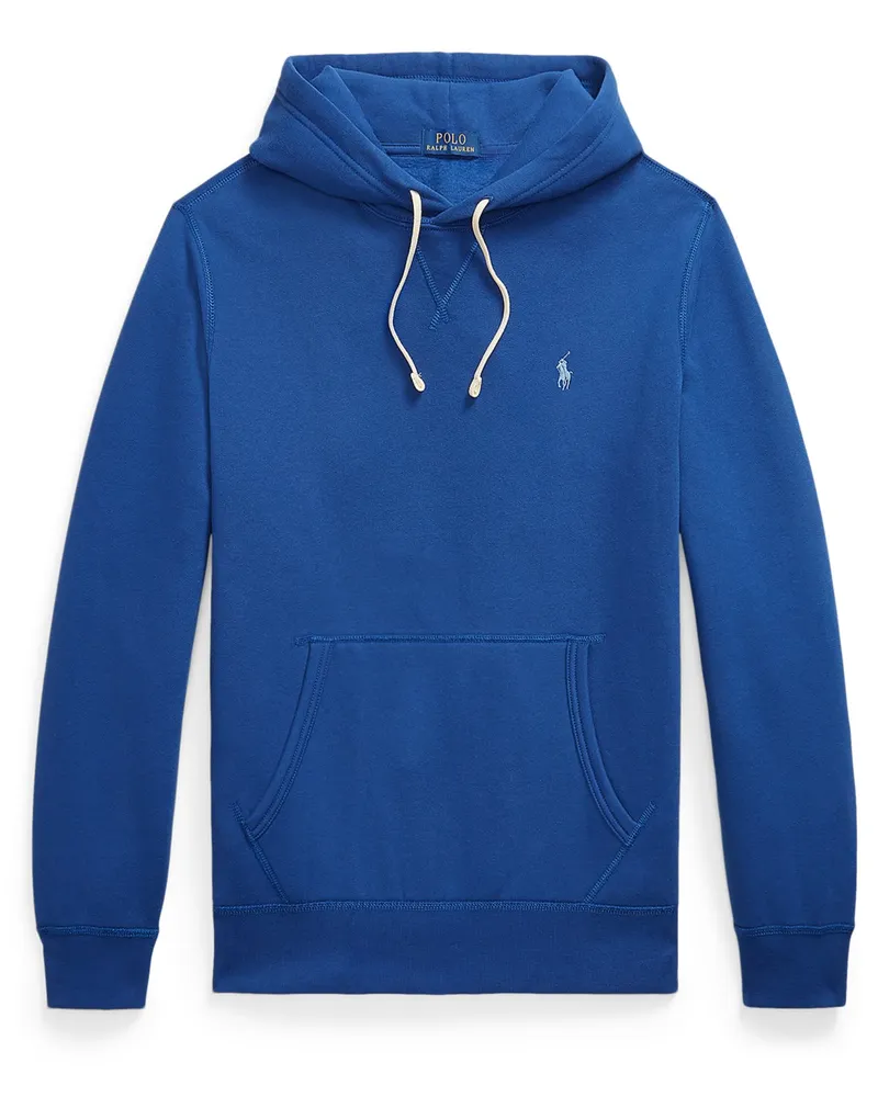 Ralph Lauren Hoodie aus einem Baumwollgemisch mit Logo-Stickerei in Blau