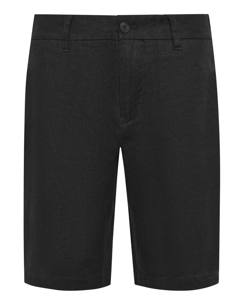 Marc O'Polo Leichte Leinen-Shorts Reso, Regular Fit in Schwarz