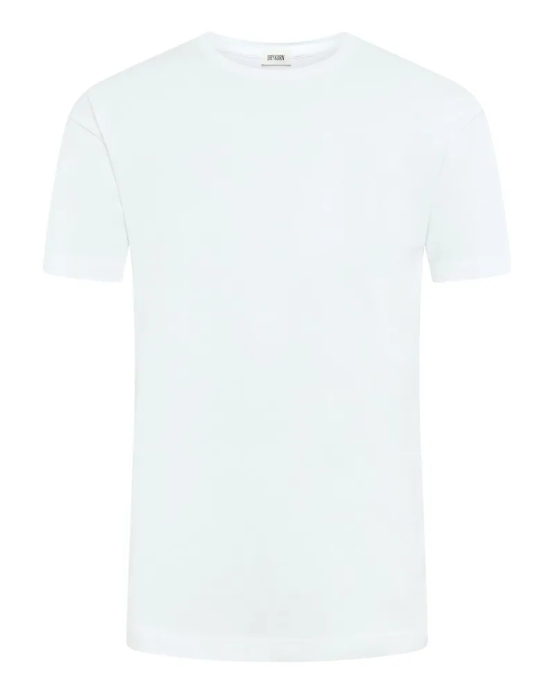 Drykorn T-Shirt aus Baumwoll-Jersey in Weiß