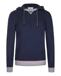 Gran Sasso Hoodie im Schurwoll-Kaschmir-Mix Marine