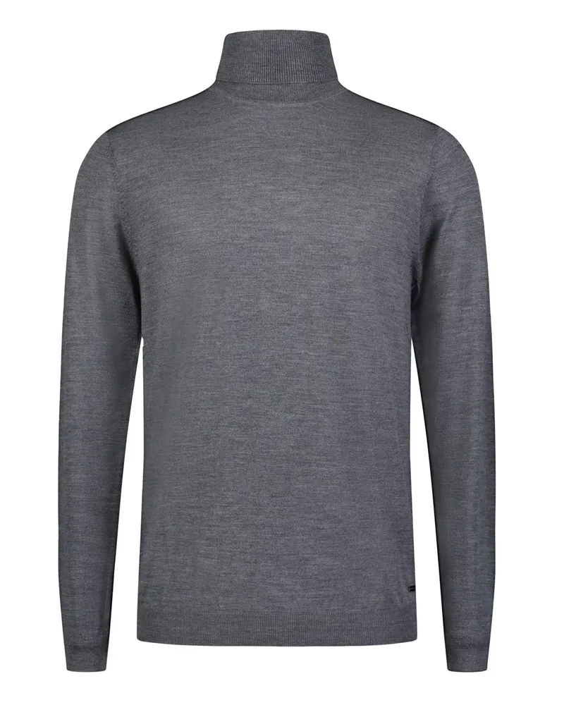 Roy Robson Rollkragenpullover aus Merinowolle in Grau