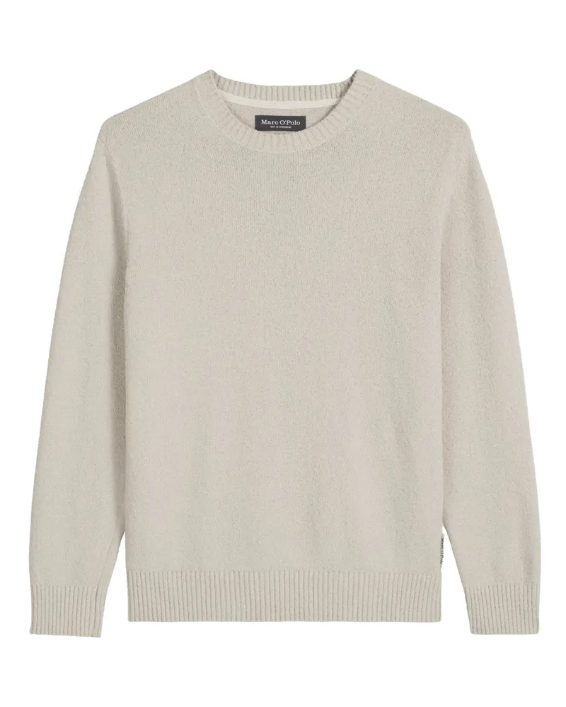 Marc O'Polo Boucle-Pullover aus einem Bio-Baumwollgemisch in Beige