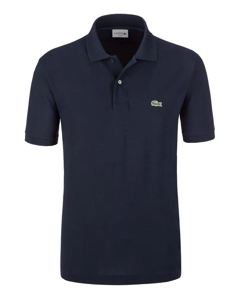 Lacoste Piqué-Poloshirt Classic Fit L1212, mit kleinem Krokodil-Aufnäher in Marine