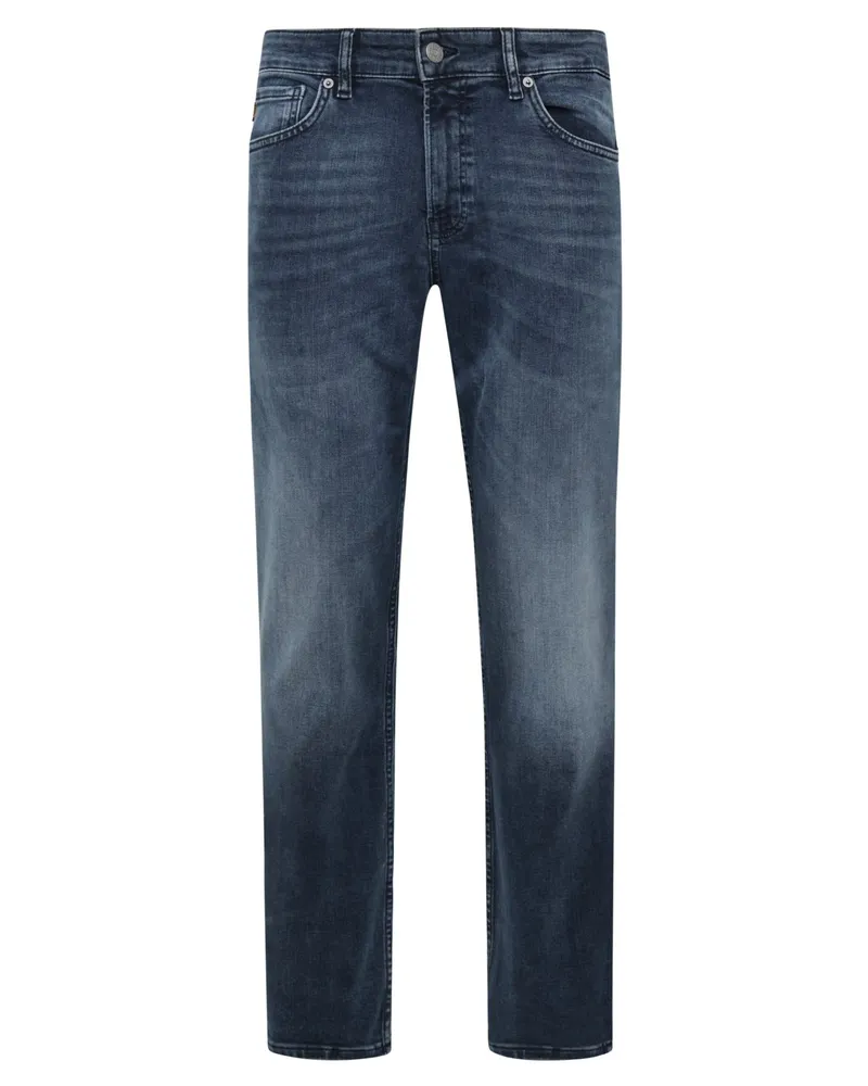 HUGO BOSS Jeans Re.Maine mit Waschung und Stretch, Regular Fit in Marine