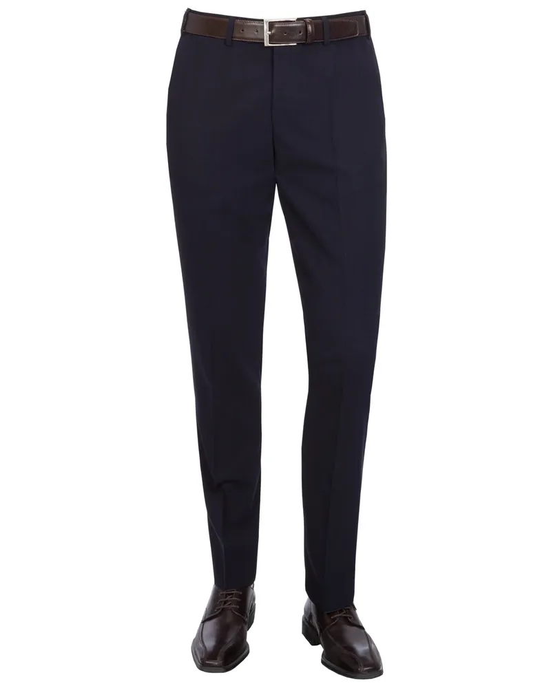 Hiltl Exklusive Hose Piacenza aus Schurwolle, Contemporary Fit in Marine