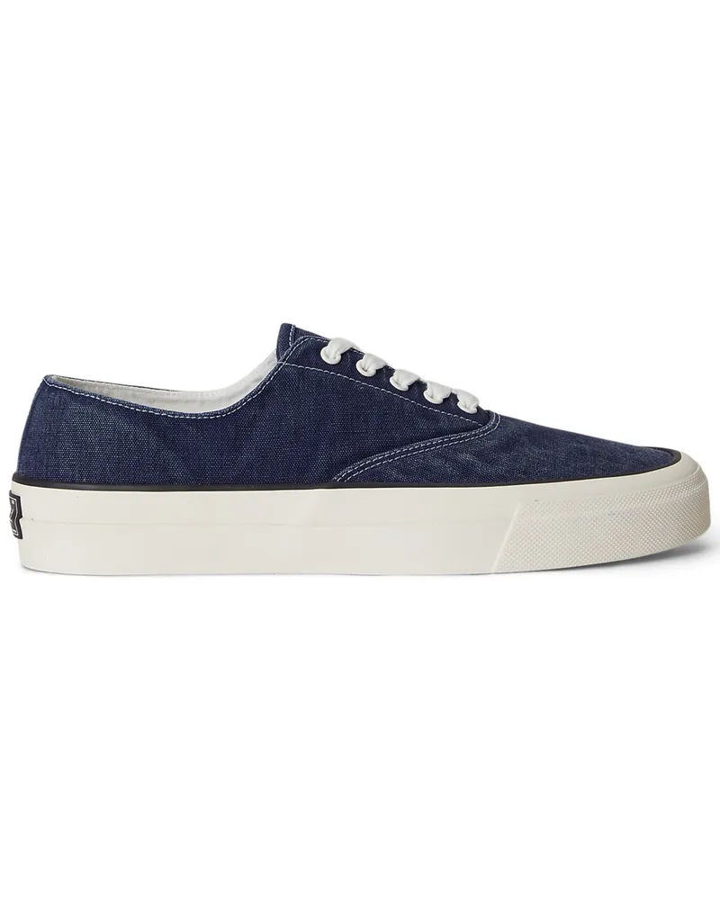 Ralph Lauren Sommerliche Sneaker aus Baumwoll-Canvas in Marine