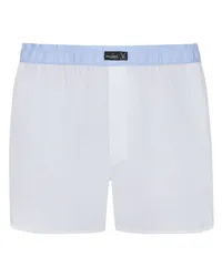 van Laack Leichte Boxershorts mit kontrastierendem Bund Weiß