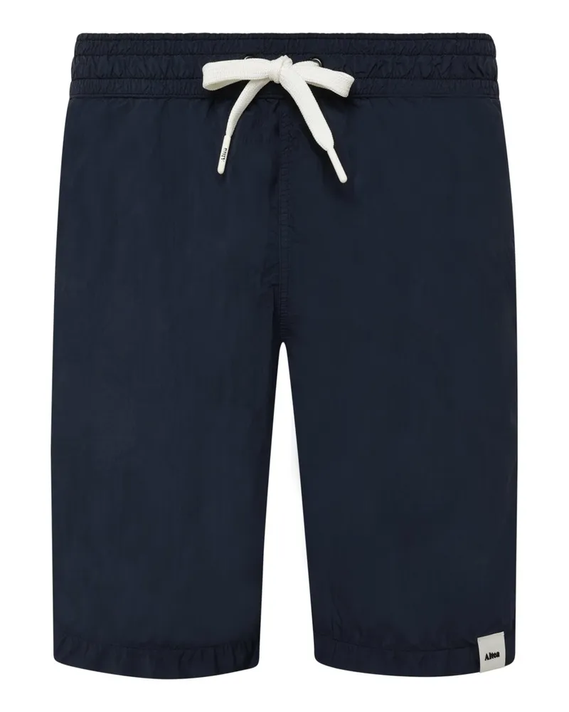 Altea Glatte Badeshorts mit elastischem Bund und Tunnelzug in Marine