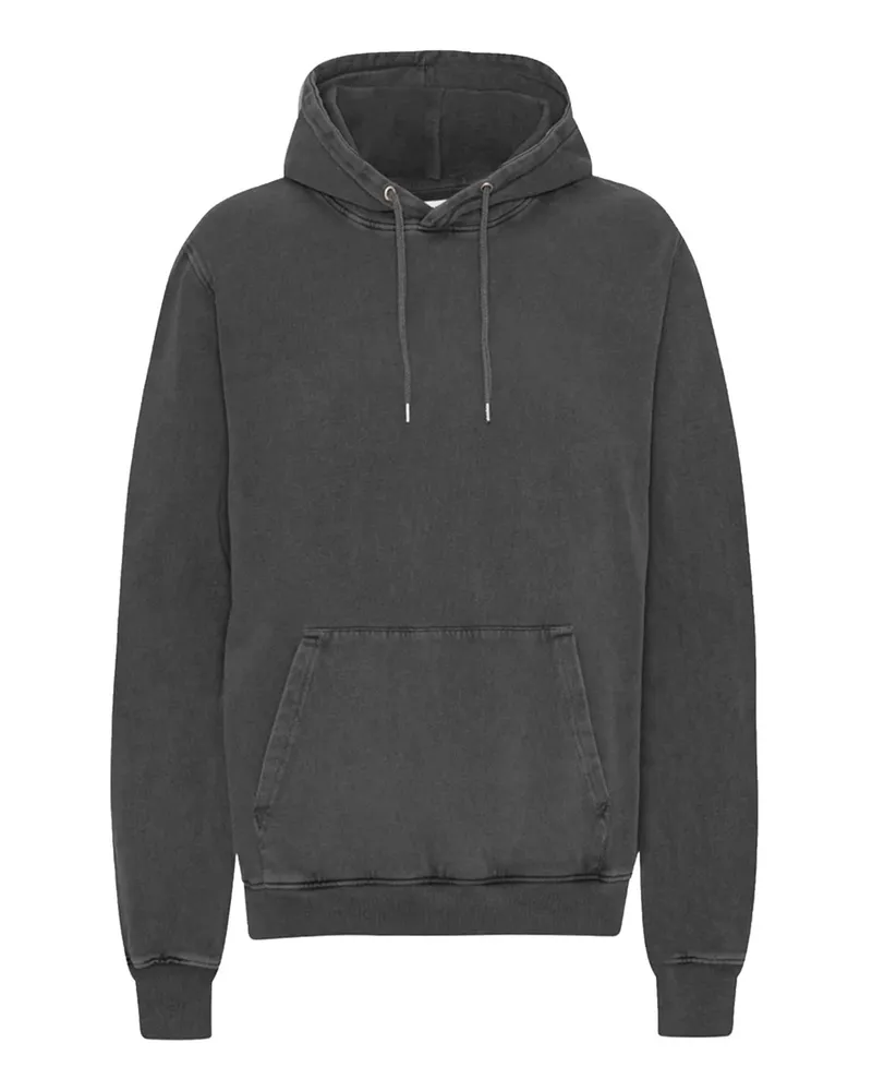 COLORFUL STANDARD Hoodie aus Bio-Baumwolle im Washed-Look in Anthrazit
