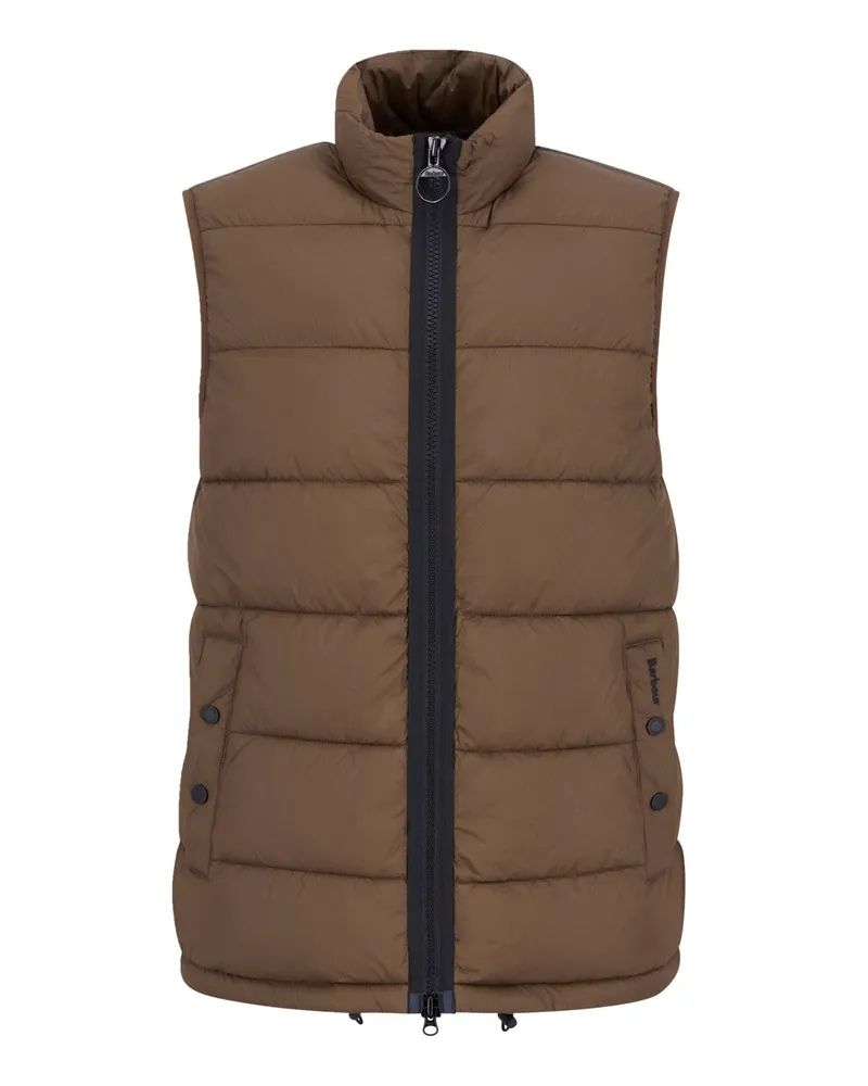 Barbour Steppweste Offshore mit Barbour Fibre Down Füllung in Braun