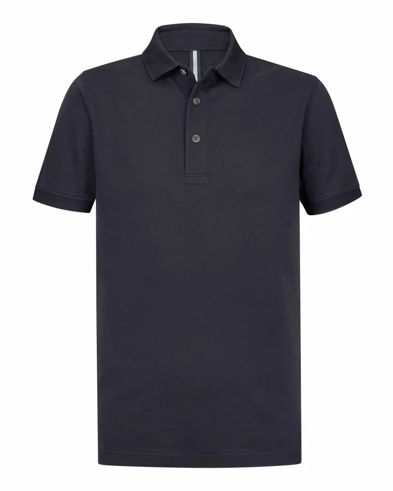 Profuomo Piqué-Poloshirt aus Bio-Baumwolle, Regular Fit in Marine