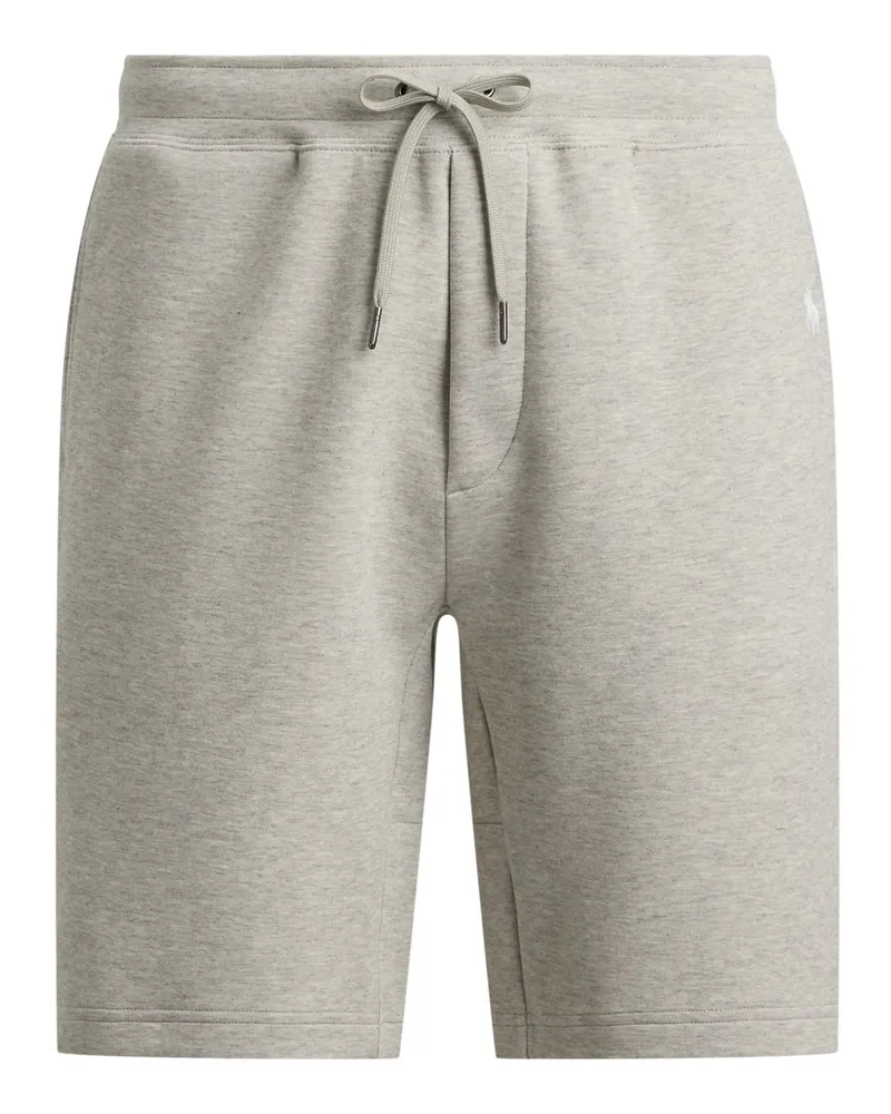 Ralph Lauren Sweatshorts aus einem Baumwoll-Mix mit Logo-Stickerei in Grau