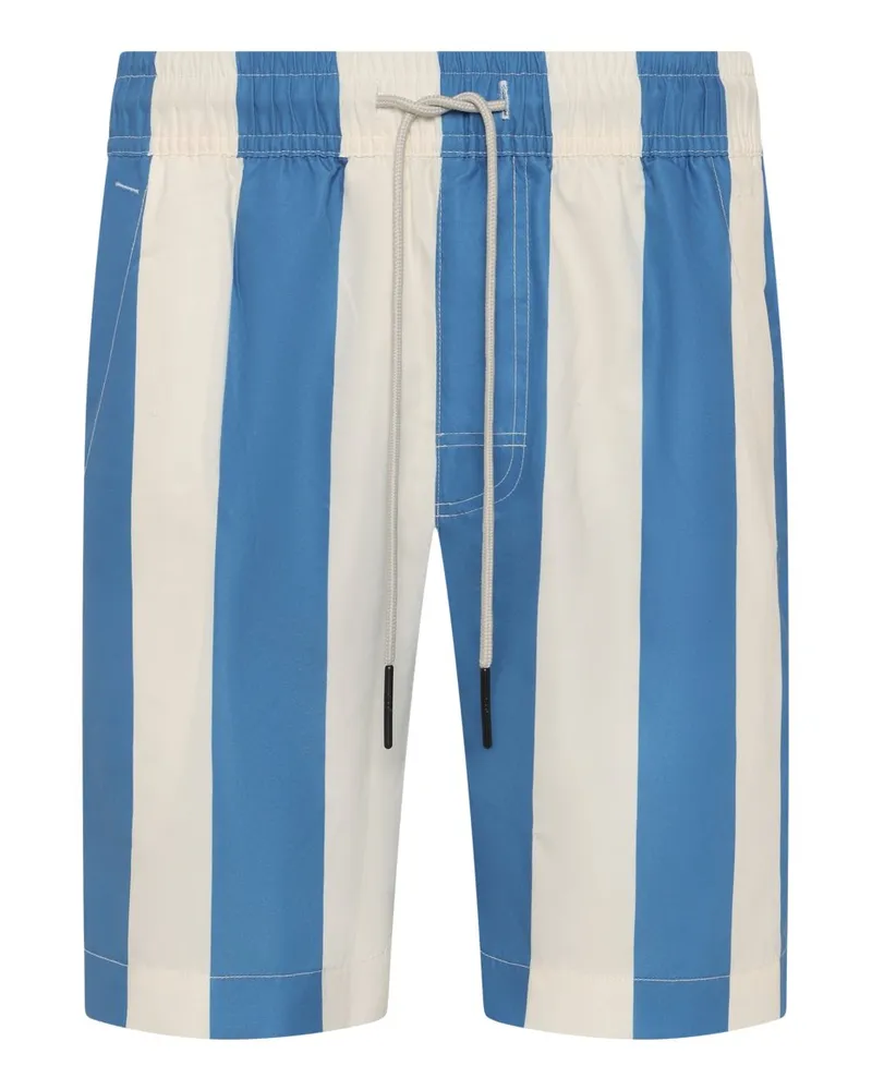 OAS Schnelltrocknende Badeshorts mit Streifenmuster in Hellblau