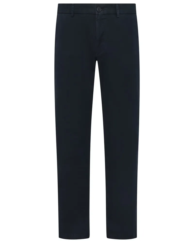 Hiltl Glöatte Chino aus einem Baumwoll-Stretch in Marine