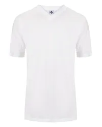 Ragman Doppelpack V-Neck T-Shirt, Classic Fit Weiß