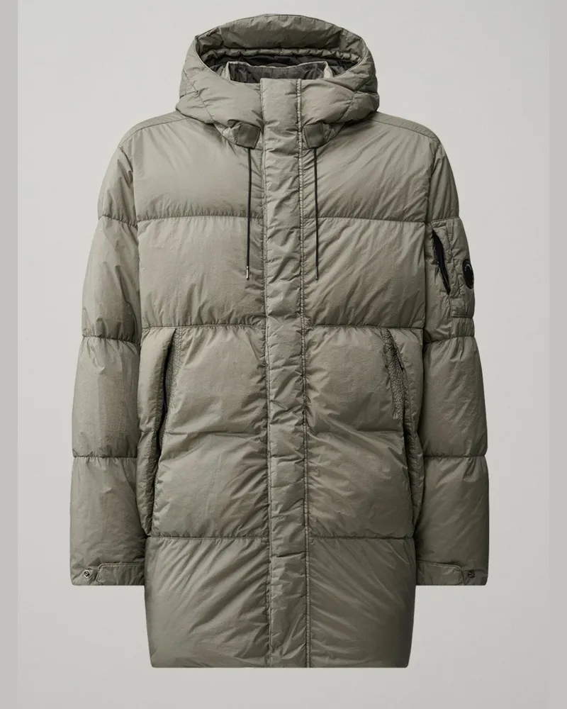 C.P. Company Gesteppter Daunenparka aus robustem 15D Ripstop-Nylon in Schilf