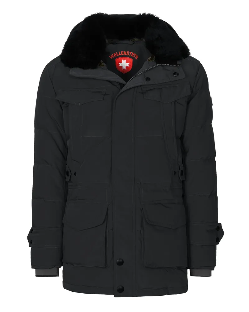 Wellensteyn Funktionale Steppjacke Seamaster mit abnehmbarer Kapuze in Schwarz