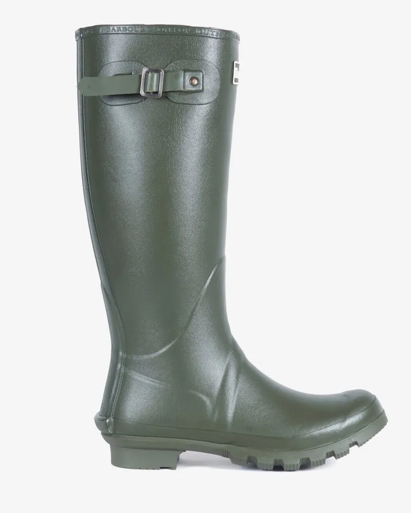 Barbour Hohe Gummistiefel Bede mit Logo-Emblem in Oliv