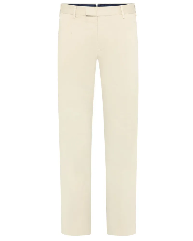 PT TORINO Glatte Chino aus einem Baumwoll-Stretch in Beige
