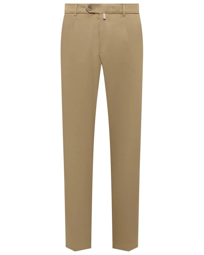 Meyer Hosen 5 Pocket-Hose Milano mit Lyocell-Anteil in Sand