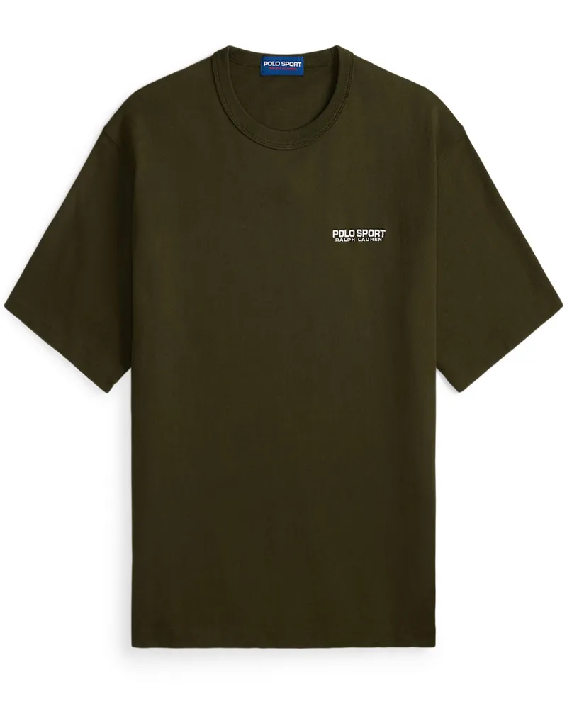 Ralph Lauren T-Shirt mit beidseitigem Print, Relaxed Fit in Oliv