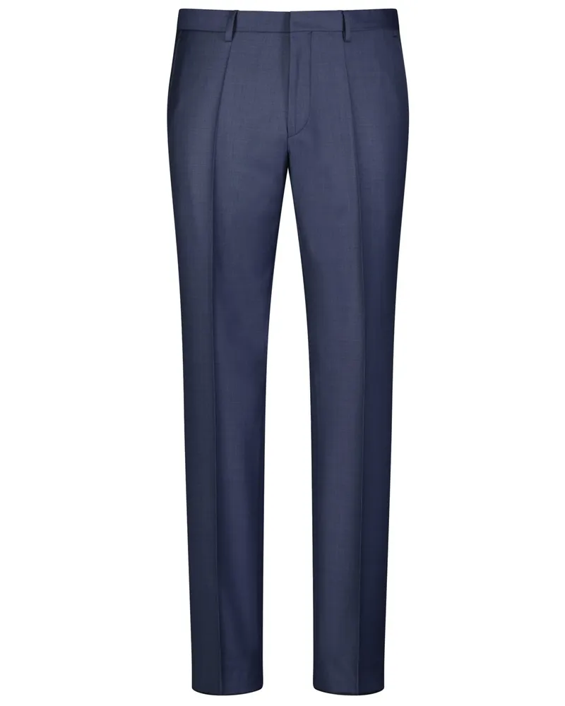 Roy Robson Baukasten-Anzughose aus Super 120 Schurwolle, Slim Fit in Mittelblau