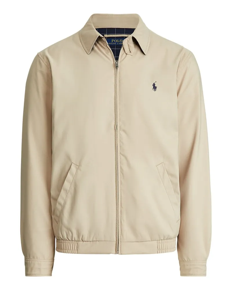 Ralph Lauren Leichter Blouson aus recyceltem Material mit Logo-Stickerei in Khaki
