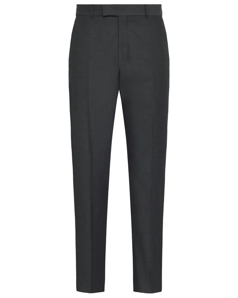 Strellson Stretch-Anzughose in Oxford-Qualität mit Bügelfalte, Comfort fit in Anthrazit