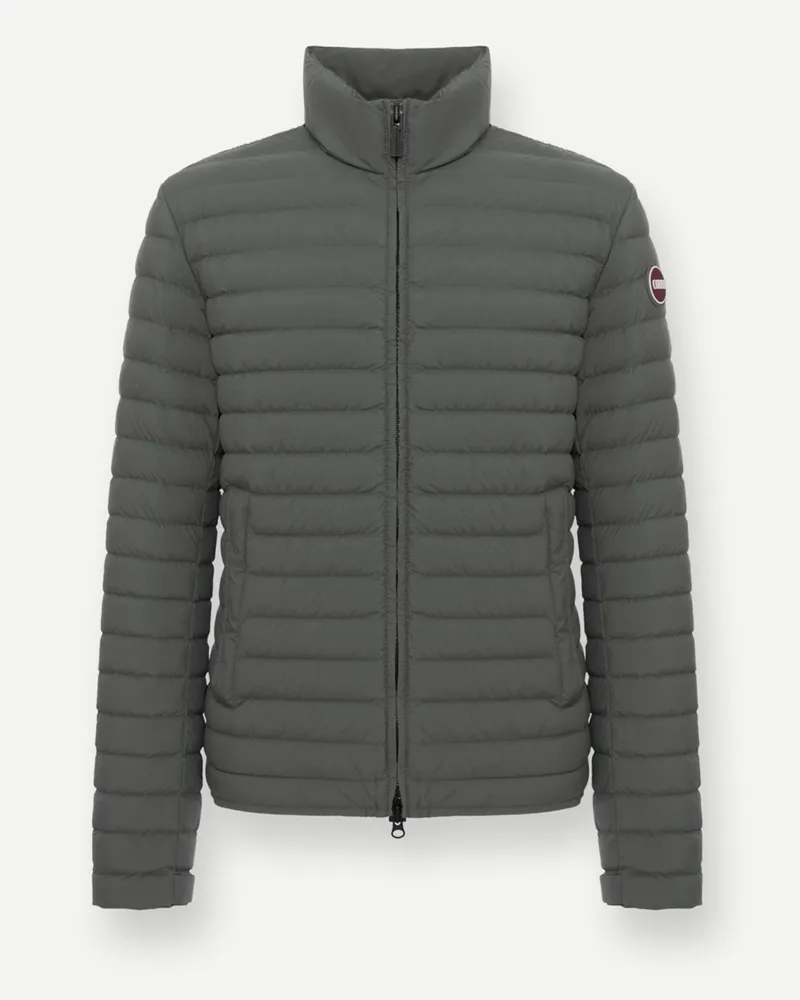 Colmar Gesteppte Leichtdaunenjacke mit Label-Aufnäher in Grau