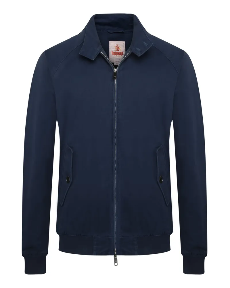 Baracuta Blouson in Washed-Optik mit Umlegekragen in Marine