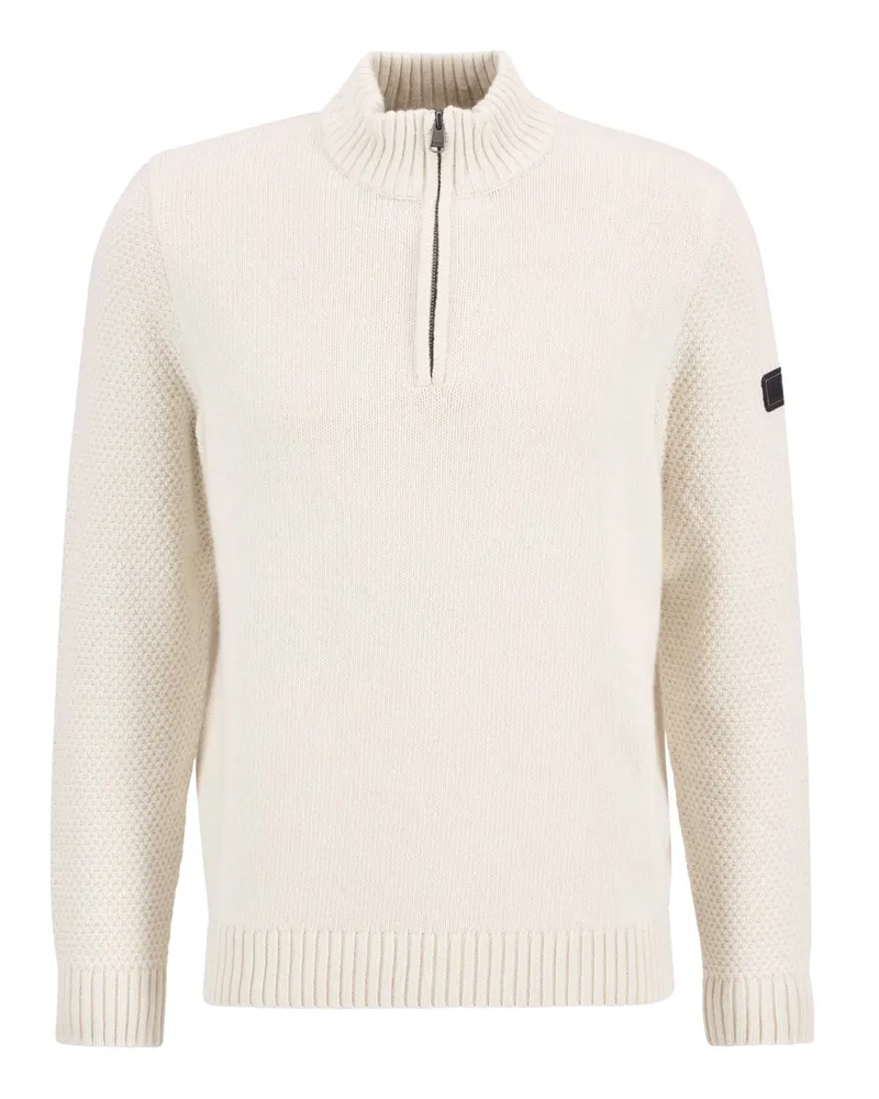 Barbour Heavy Strick-Troyer aus einem Woll-Mix, Regular Fit in Offwhite