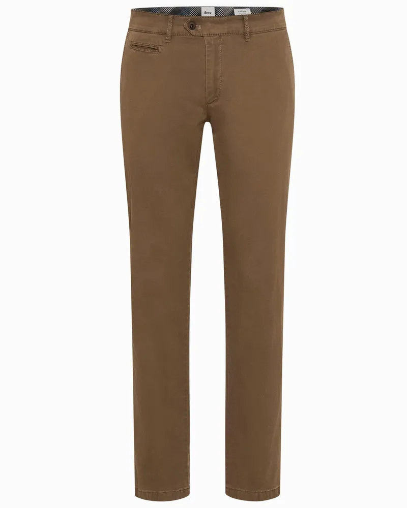 Brax Glatte Chino Everest mit Lyocell-Anteil, Regular Fit in Beige
