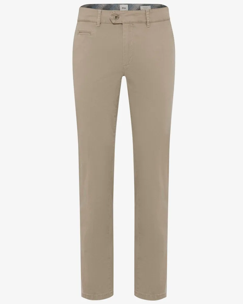 Brax Glatte Chino Everest mit Lyocell-Anteil, Regular Fit in Beige