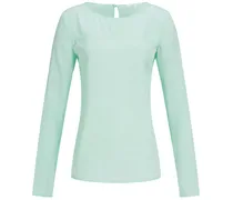 Bluse mit Verzierung aus Seide in Miami Light Green Onlineshop /Grün
