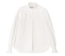 Bluse mit Stehkragen in Weiß bei/Weiß
