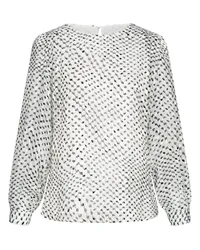 Lala Berlin Bluse TAMIA mit Seide und Print in Polka Kufiya White /Mehrfarbig Mehrfarbig