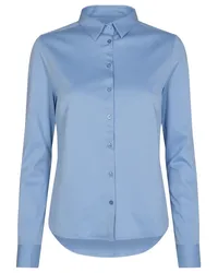 Mos Mosh Bluse TINA aus Baumwolle in Bel Air Blu /Blau Blau