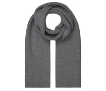 Rippstrick-Schal aus Wolle in Slate Grey /Grau