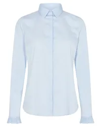 Mos Mosh Taillierte Bluse MATTIE FLIP in Light Blue /Hellblau Hellblau